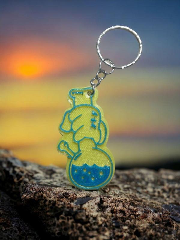 Key ring Cannabis grow test tube