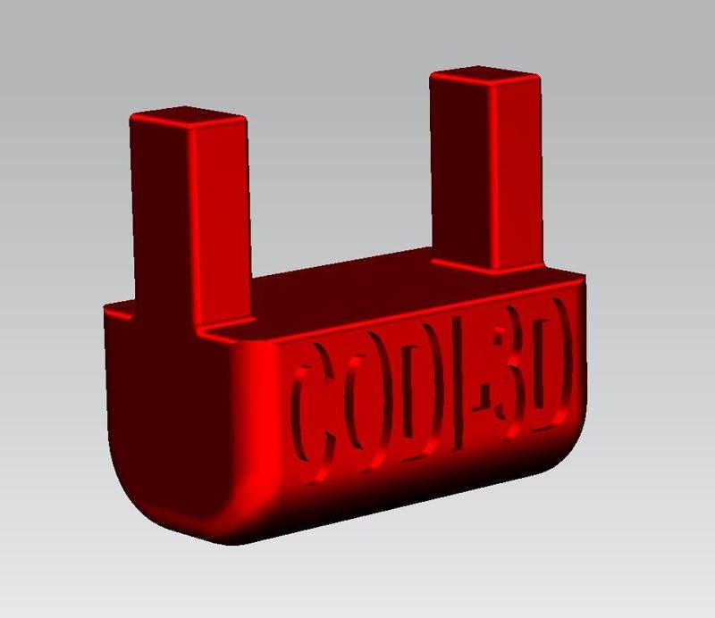 supporto modulare h=12mm per CNC morsetto modulare da tavola (d. 6mm.) rev.003 -