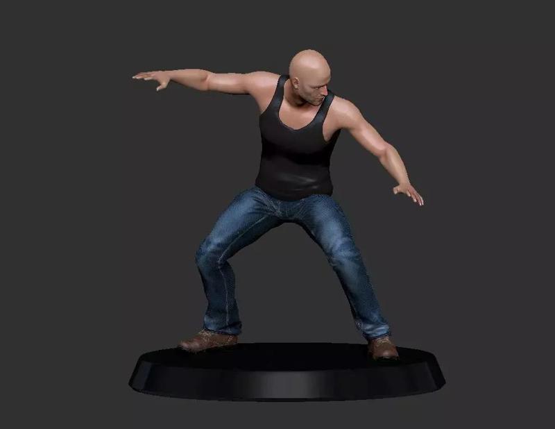 Read the full title3D Printable Naked Man in a Superhero Pose