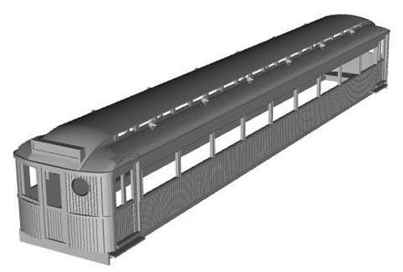 NER D92A Driving Trailer third 1/100 scale