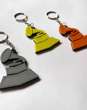 Grammys trophy keychain