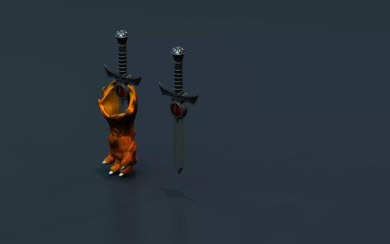 Gauntlete Sword Thundercats STL files 3D printing collectibles