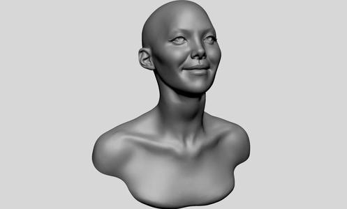 Female Head Printable