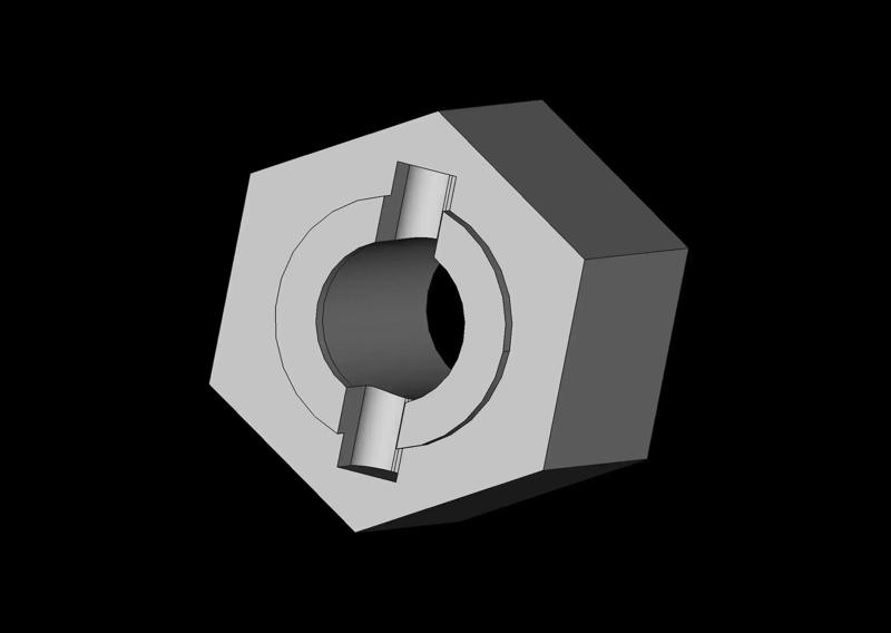 TRA1654 WHEEL HEX 12MM