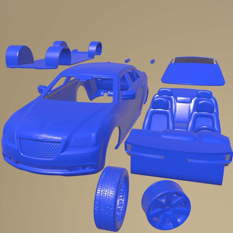 Chrysler 300 SRT8 2012 Printable Car In Separate Parts