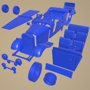 Mercedes Benz G4 Offroader 1939 printable car in separate parts