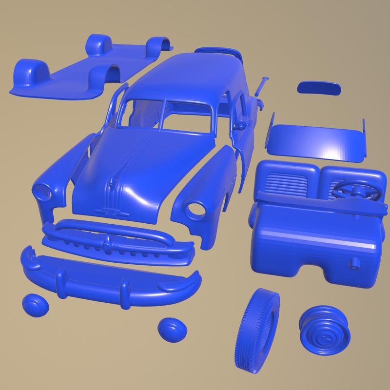 Pontiac Torpedo Eight Deluxe Convertible 1948  printable car in separate parts