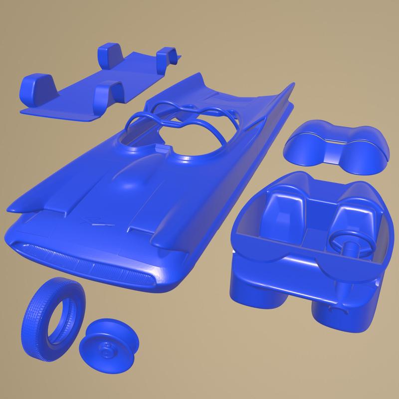 LINCOLN FUTURA 1955 PRINTABLE CAR IN SEPARATE PARTS