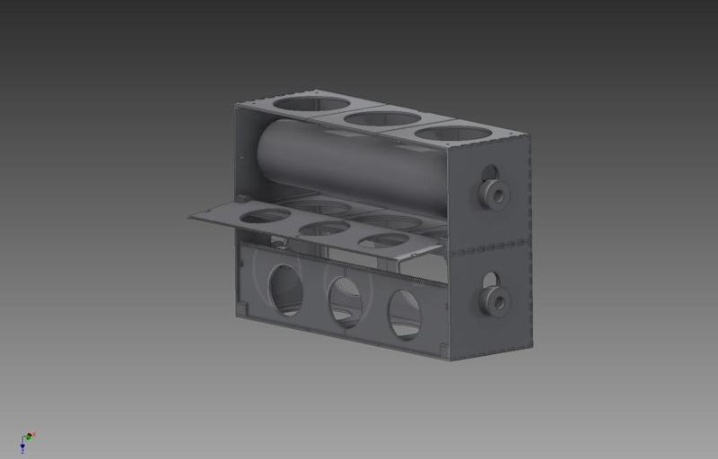 Stack-able tin foil/plastic wrap/ cling wrap holder 