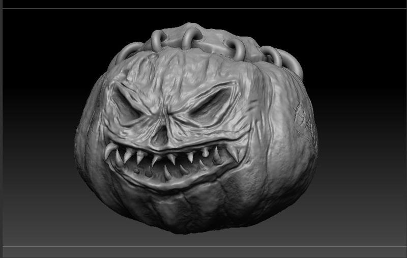 Halloween pals Haunted candy bucket realistic pumpkin