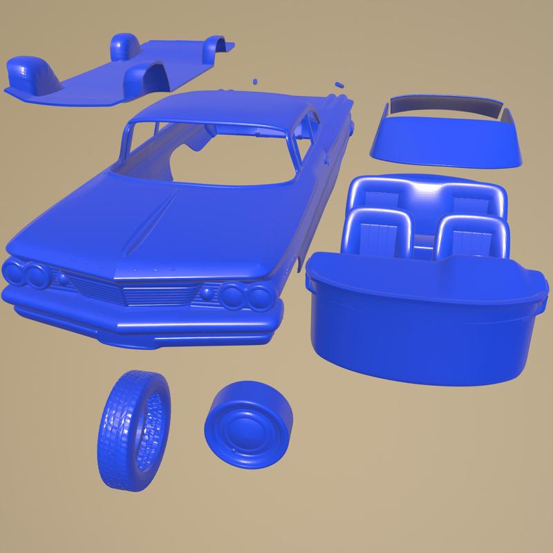 Pontiac Ventura coupe 1960 PRINTABLE CAR IN SEPARATE PARTS