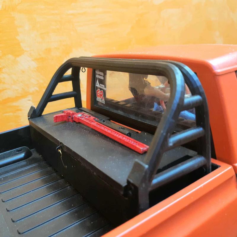 Toyota hilux rollbar, Fits HG p407, tamiya bruiser, and rc4wd Trailfinder body