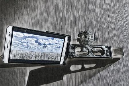 Huawei Honor X2 articulated mount for IKEA RIBBA