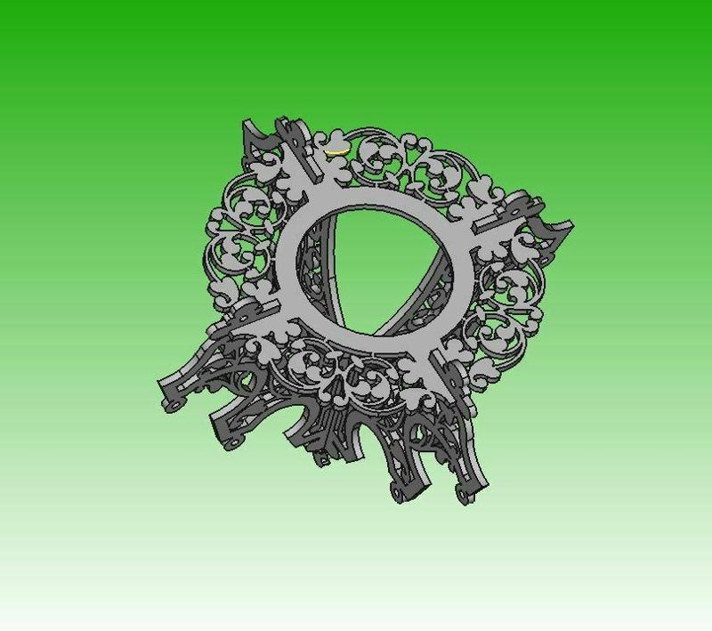 Baroque church candleholder