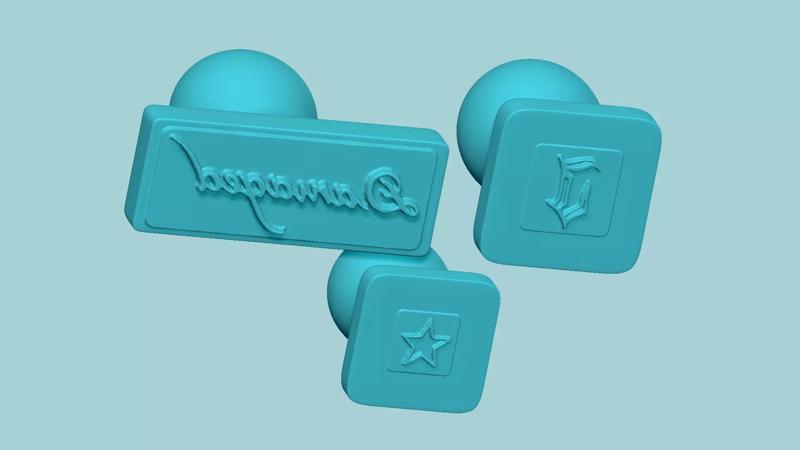 Joker Facial Tattoo Stamps - Cosplay STL Printable