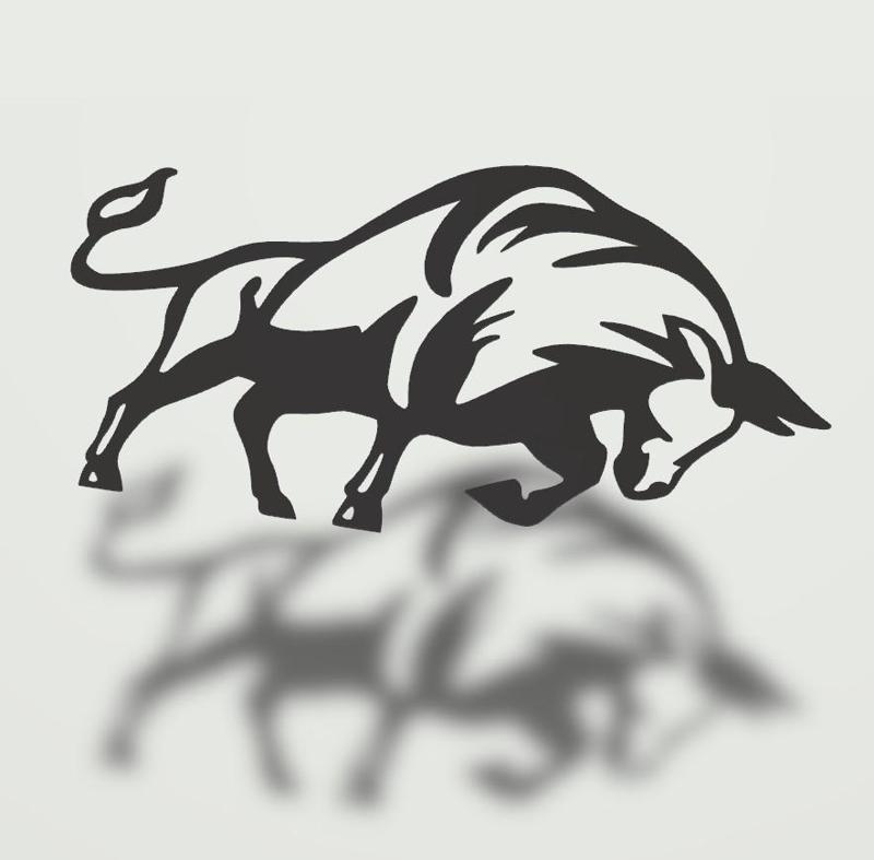 Bull cow decoration wall