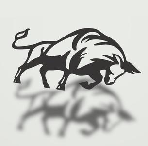 Bull cow decoration wall