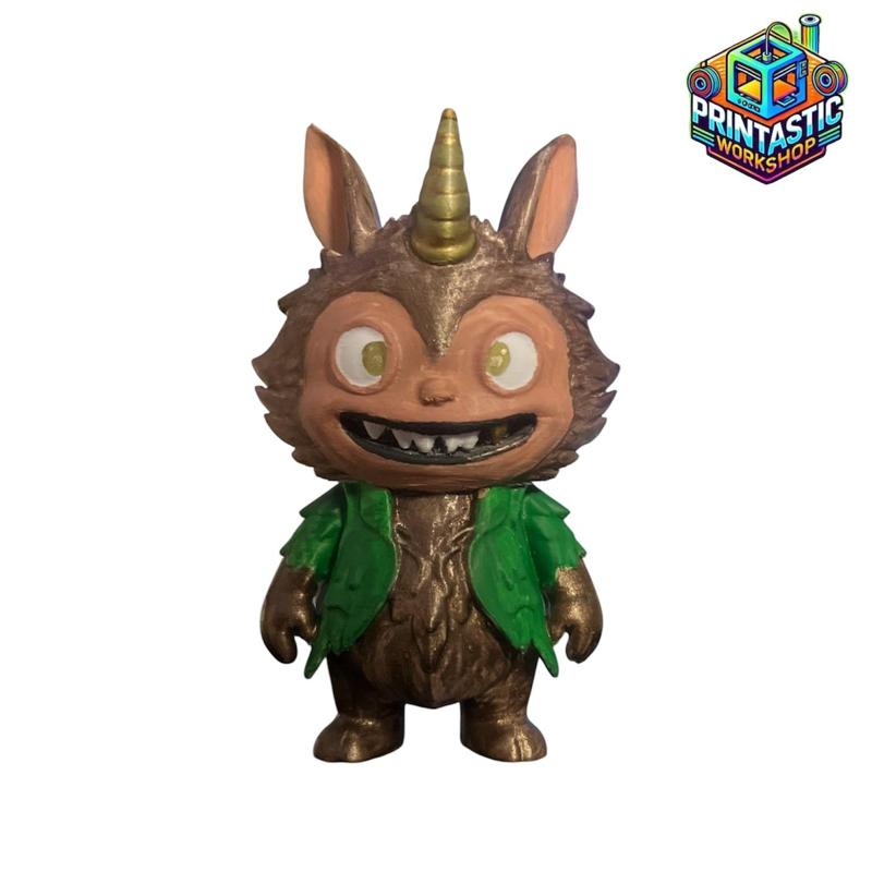 Foresthorn – Fantasy Creature Figurine (Inspired by Labubu)