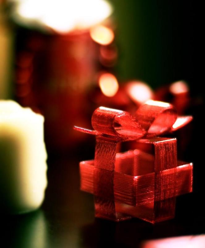 Ribbon Christmas present