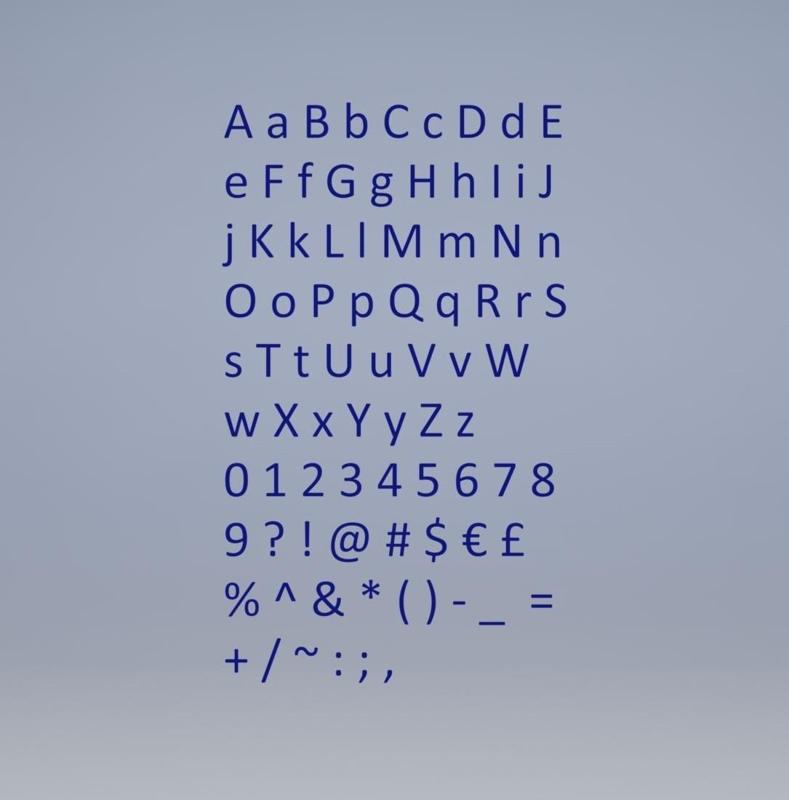 Alphabet Letters - Various Fonts