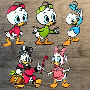 Set of 5 Disney Picsou ornaments