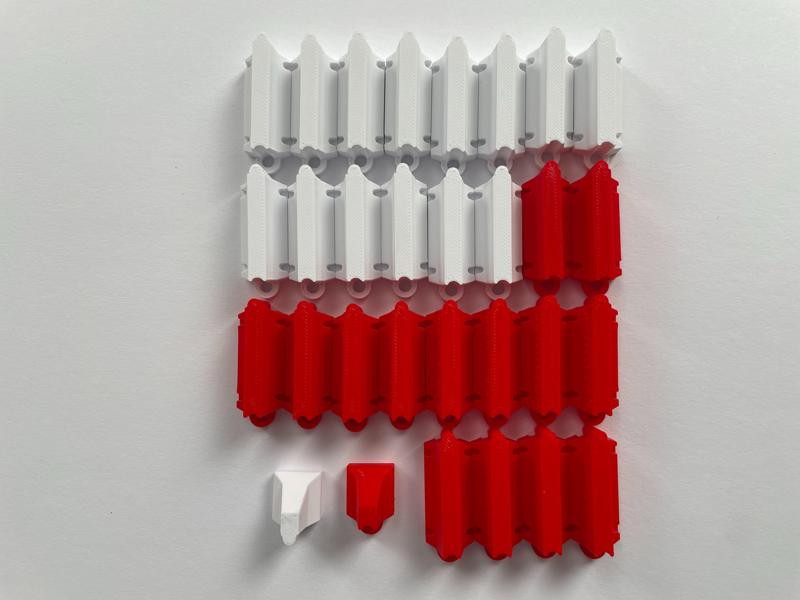 Female end of Concrete Crash Barrier 1:76 / Samice koncovka Svodidla 1:76