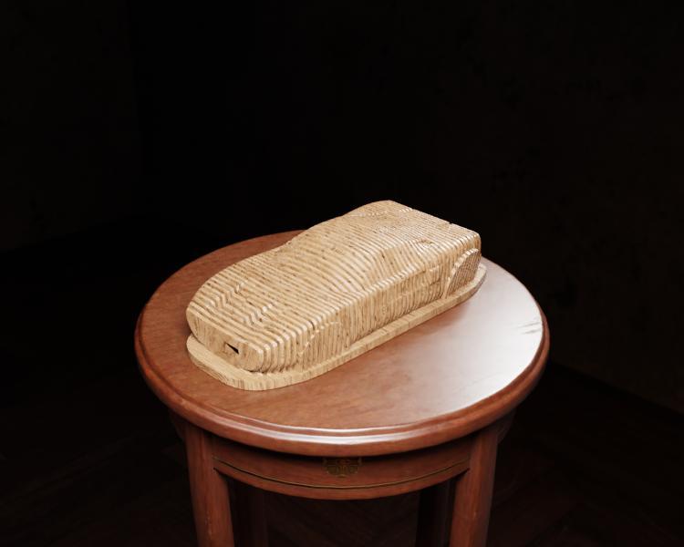 3D Printable Ford GT - Sliced Design with Base