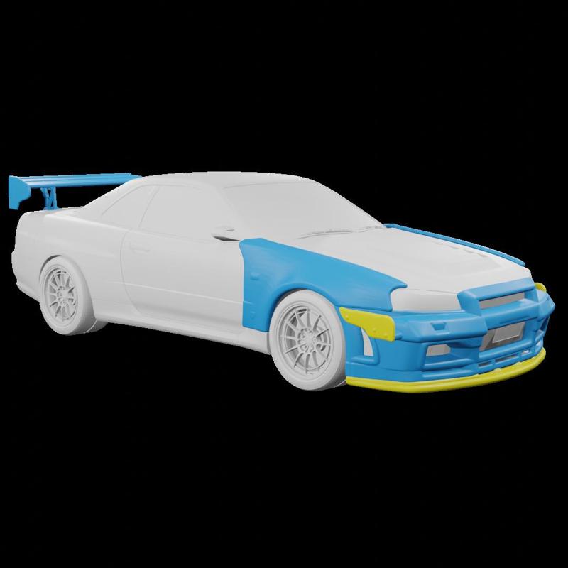 NISSAN SKYLINE GT-R R34 BODYKIT 2