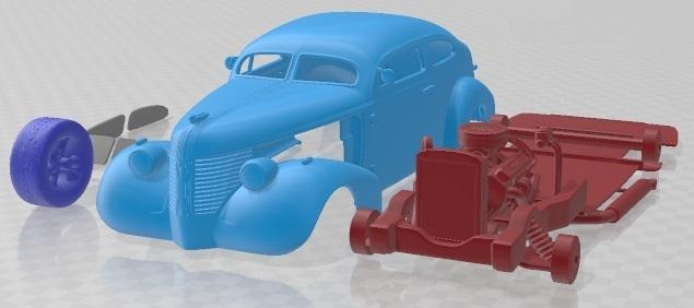 Pontiac Hotrod 1938 Printable Car