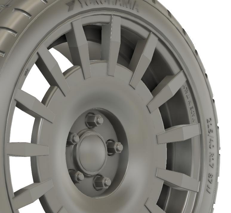 1/24 17x7 O.Z Racing Rally Racing 5x100 wheels (with logo svg)