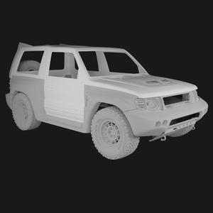 Bodykit EVOLUTION for Mitsubishi Pajero AOSHIMA
