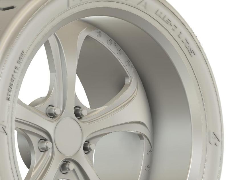 1/24 19x10.5 Work KS VF ♯ Deep Rim Odisk wheels