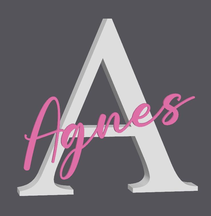 Name Agnes / Letter / Letter A