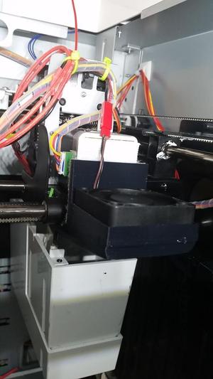 XYZprinting Da Vinci 1.0 50mm Fan Mount V1 for PLA Cooling 