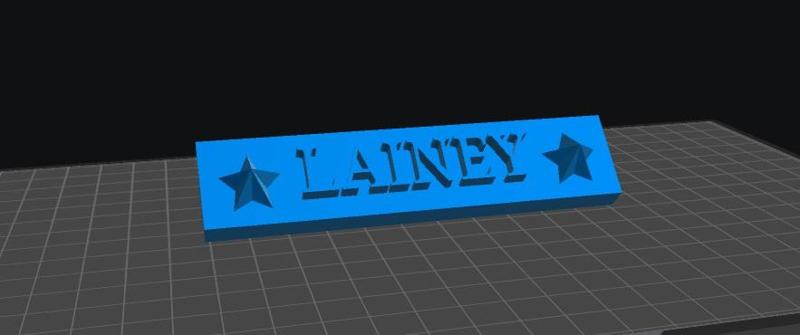 Lainey Nameplate