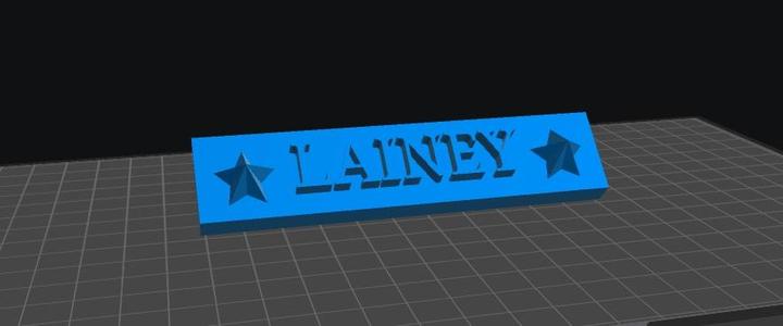 Lainey Nameplate
