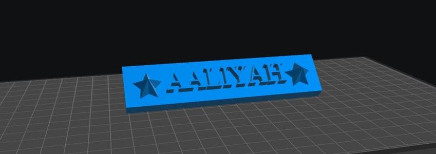 Aaliyah Nameplate