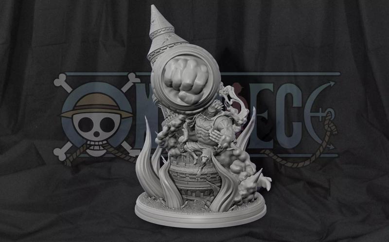 Luffy Gear 4 Ultimate King Kong Gun - One Piece 3d Print statue