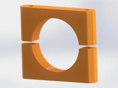 "SLIM" Set of Carbon fiber tube brackets 12mm - 30mm