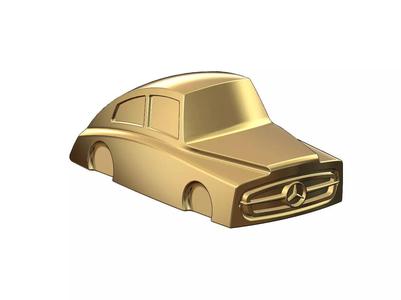 Mercedes 300SL gullwing grille wide body car sculpture