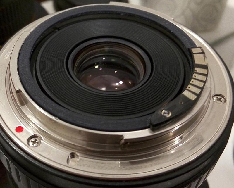 Samyang 14mm 2.8 EOS Canon lens ring for EMF AF Confirm Chip