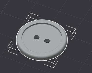 3/4 inch~ 2 Hole Button (19.2mm dia)