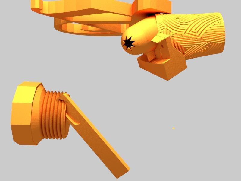 Cup strapped to Weekly OK