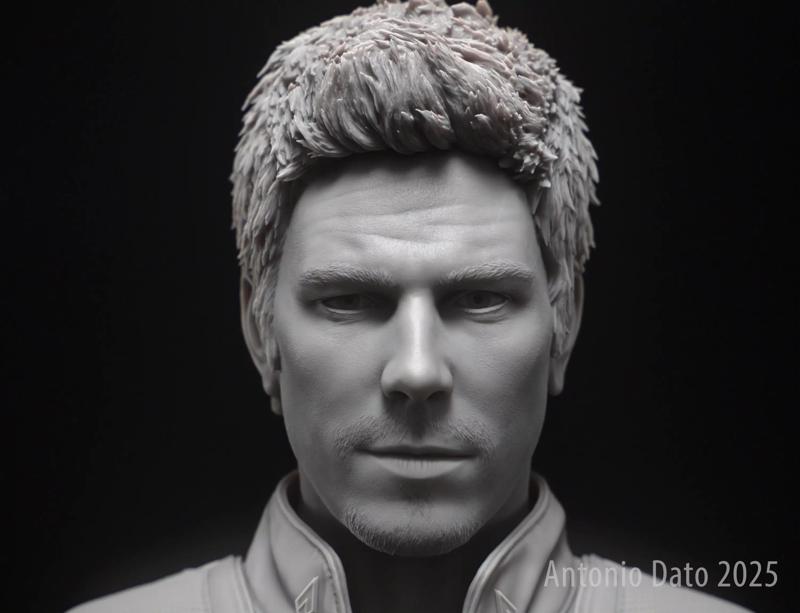 Michael Trucco as Samuel T Anders Bust Printable 3D Model