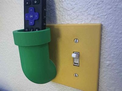 Remote light switch cover plate