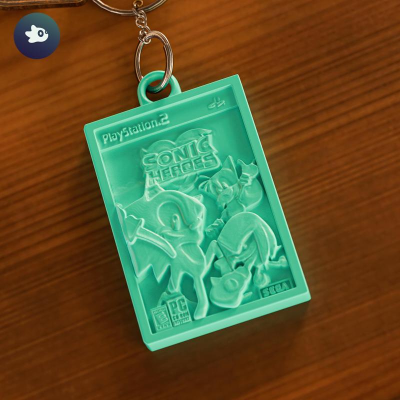 Sonic Heroes Cover Keychain