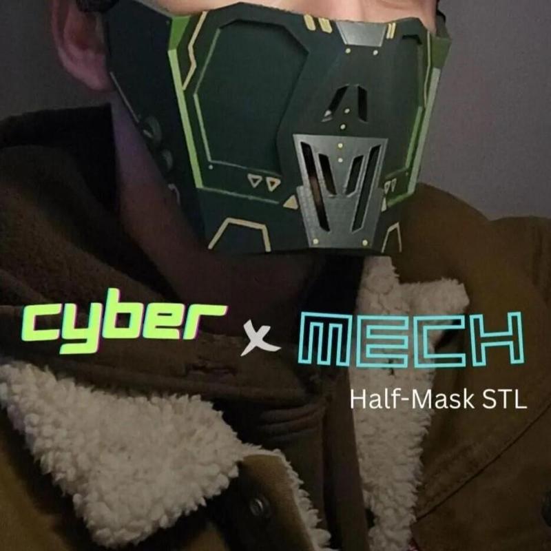 Cyber x Mech Half Mask V1