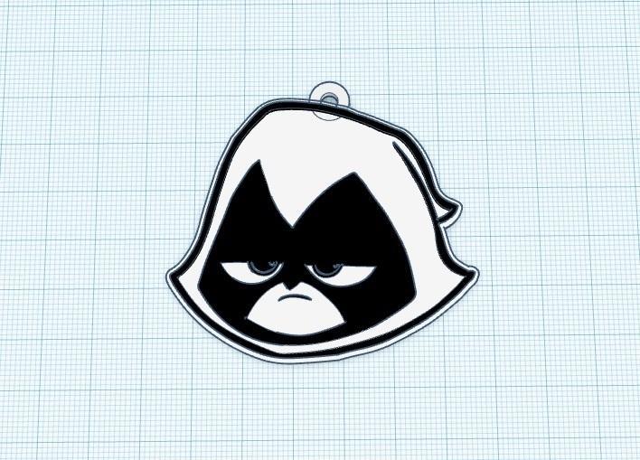 Raven and Starfire keychains