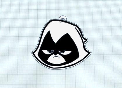 Raven and Starfire keychains