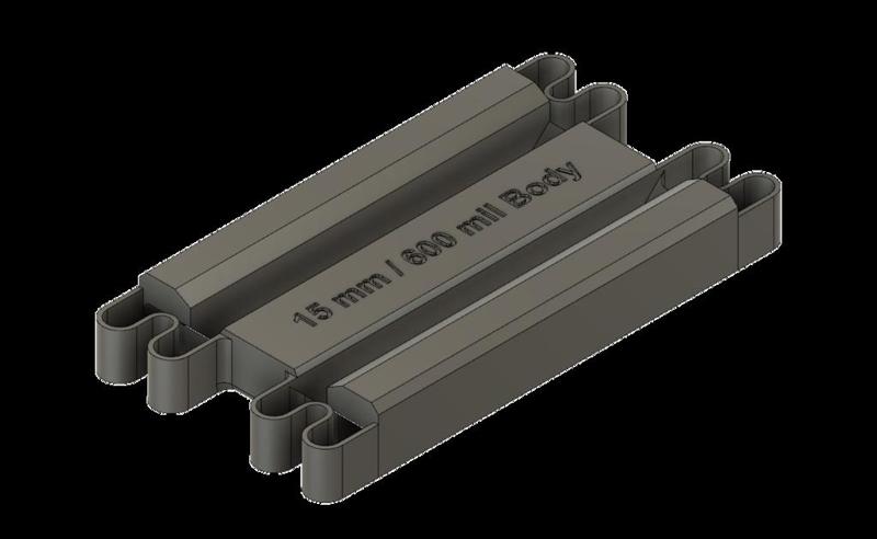 DIP IC Pin Straightener Tool (15mm / 600 mil)